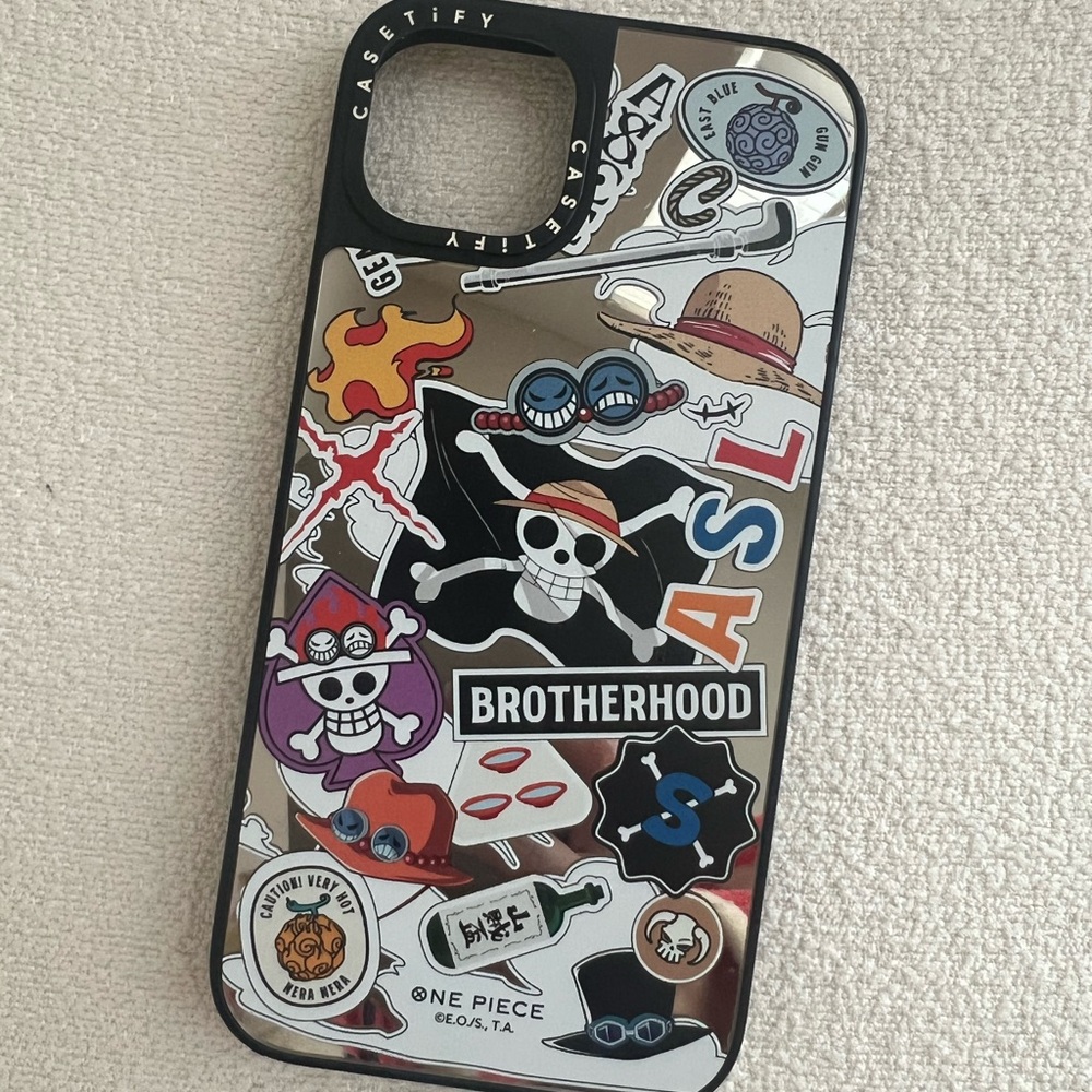 Casetify One Piece Sticker Collage Phone Case - Brown, Black, Purple, Red, Blue